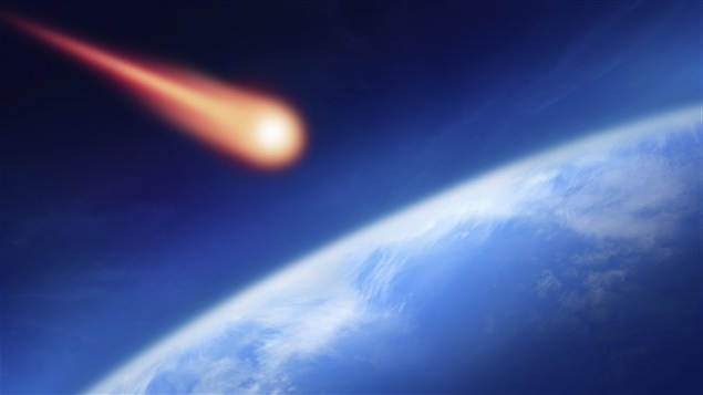 Meteor about to smash earth